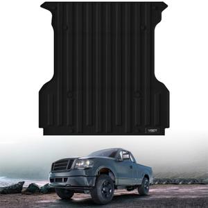 LASFIT Truck Bed Mat (5.5FT, 67" Bed) Fit for Ford F-150 2004-2014 | Lincoln Mark LT 2006-2008, All Weather Protection TPE Heavy Duty Car Bed Liner - 1PC Black