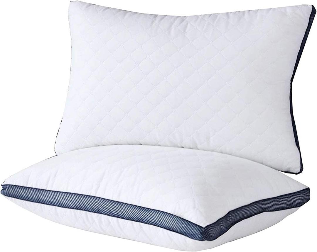 Meoflaw Pillows for Sleeping (2-Pack), Luxury Hotel Pillows Queen Size Set of 2,Bed Pillows for Side and Back Sleeper (Queen) (Queen (Pack of 2))