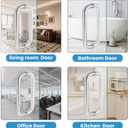 Alise Shower Door Handle,Sliding Shower Glass Door Pull,Tubular Back to Back Handle Bar for Shower Bathroom Doors,10-Inch SUS304 Stainless Steel Shower Hardware Replacement Parts,Brushed Nickel