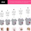Pet Dog Striped T-Shirt Dogs Cats Cotton Vest Spring Summer Pet Apparel Tee Shirt Suitable for Small and Medium Large Pets French Bulldog Bichon