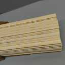 LazBlinds No Tools No Drill Cordless Bamboo Roman Shades, Privacy Window Treatment, Roll Up Bamboo Blinds for Windows 22.5'' W x 64'' H, Natural