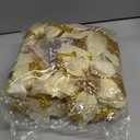 WILLBOND 36 Pieces Christmas Poinsettia Glitter Faux Flowers Christmas Artificial Flowers Tree Ornaments Topper Xmas Decorations(Gold)