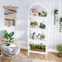 Tribesigns 4-Tier Open Bookshelf, 70.8" Industrial Wood Bookcase Storage Shelves with Metal Frame, Freestanding Display Rack Tall Shelving Unit for Office, Bedroom, Living Room (White, 1PC)