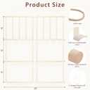 POVETIRE Headband Holder Hair Bows Organizer for Girls,Baby Headbands Hair Accessories Organizer Storage Wall Hanging Decor for Nursery Girls Room (Beige)