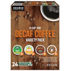 Keurig Decaf Coffee Variety Pack, Keurig Single Serve K-Cup Pods, 24 Count BB 2/14/26