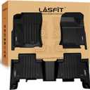 LASFIT Floor Mats for Toyota 4Runner 2013-2024 (Fit 7 Seats&5 Seats) & for Lexus GX460 2014-2023, All Weather TPE Custom Fit Floor Liner for 4 Runner 5th gen Front & Rear 2 Row Car Mats, Black