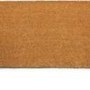 PLUS Haven 17.5x30 Door Mat with Heavy-Duty Backing - Coco Coir Doormat for Outdoor or Indoor Uses - Non-Slip Welcome Mats for Entryway or Porch - Easy to Clean Front Door Mat - Natural Brown