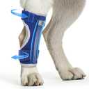 Marnonsis Dog Leg Brace Canine Rear Leg Support, Dog Hock Brace Compression Wrap for Sprain Pain Relief, Recovery, Helps with Loss of Stability from Arthritis Blue M