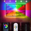 2 x TV LED Lights, 16.4ft for 55-70 Inch, Backlight That Sync With TV, APP Remote Control USB Strip for Bedroom Christmas Room Decor (Multicolor)