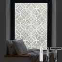DKTIE Bohemian Stained Glass Window Film Easy to Install 35.4" x 78.7"