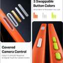 TORRAS for iPhone 17 Pro Case, Beyond Military-Grade Protection, Camera Control Button, DIY Buttons, Translucent Matte Slim Thin Shockproof Hard Back Anti-Scratch case for iPhone 17 Pro, Cosmic Orange