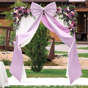 Wavwavw Wedding Giant Bow Decor Oversized Big Bows Decoration for Backdrop Room Wall 75x18 Inch Ribbon Tie for Wedding Birthday Party Baby Shower Ceremony Banquet Decor