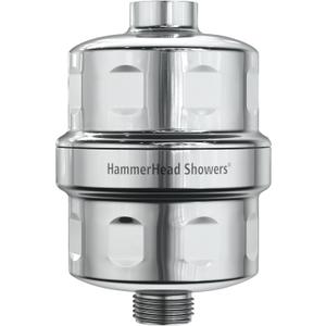 HammerHead Showers Solid Metal Shower Head Filter  KDF 55 Shower Filter, High Pressure Universal Shower Filters to Remove Toxic Chemicals  Removes Chlorine and Heavy Metals  Chrome HammerHead Showers Solid Metal Shower Head Filter  KDF 55 Shower Filter, High Pressure Universal Shower Filters to Remove Toxic Chemicals  Removes Chlorine and Heavy Metals  Chrome