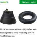 4.10/3.50-6 13 x 4.00-6'' Heavy Duty tire Inner Tubes for Wheelbarrows Snow Blowers Wagons, Carts Hand Trucks Lawn Mowers Tractors with TR87 Angled Valve 2/Pack