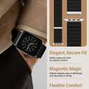 Patented Magnetic Link Sport Band Compatible with Apple Watch Bands Men 44mm 45mm 46mm 49mm 42mm 41mm 40mm 38mm Women, Nylon Sport Loop Strap for iWatch Ultra 3 2 1 SE Series 11 10 9 8 7 6 5 4 3 2 1