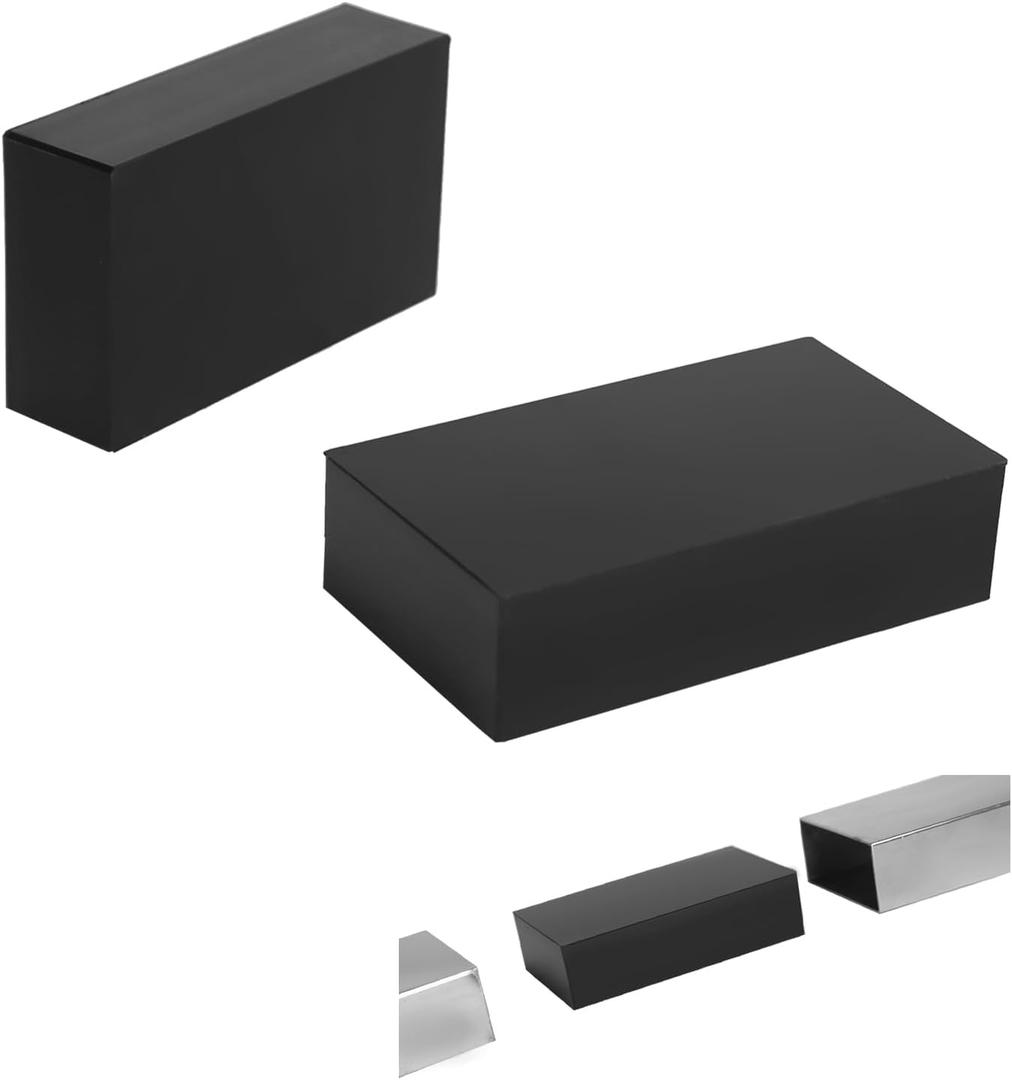 Flat Handrail Accessories - 2 Pack Extension Connector High Strength POM Fitting for Top of Staircase,H04