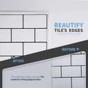 Art3d 30 Ft Peel and Stick Flexible Vinyl Molding Trim for Wall Tile Edges, Kitchen backsplash, Mirrior Frame in Mirror in White