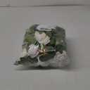 Wedding Aisle Decorations for Wedding Ceremony Set of 10 Pew Flowers for Church Chair Decorations Party Decor with Artificial Flowers Eucalyptus and Ribbons White