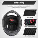 Adult Modular Motorcycle Helmets, DOT Approved Flip up Dual Visor Full Face Helmet for Men Women Moto ATV UTV Snowmobile ADV Four Wheeler Street Bike with Gloves & Mask (Black, S)