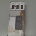 Peakeep Digital Alarm Clock for Bedroom Bedside, Loud Alarm Clock for Heavy Sleepers, Large Big LED Numbers for Seniors, Battery Backup Plug in Electric Clock with USB Charger (Blue)