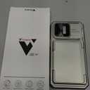 Vizvera for iPhone 16e / iPhone 17e Case Wallet RFlD [Cards Holder][Camera Control][Camera Cover] Full Body Rugged Shockproof Silicone Protective Phone Case for iPhone 16e/17e(Natural Titanium)