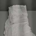 MOOWOO Chic Ruffle Lace Polyester Duvet Cover Set -Girl White Bedding-2 Piece Twin Comforter Duvet Cover with Zipper Closure -Ultra Soft and Light Weight(White, Twin)-NO Including Comforter