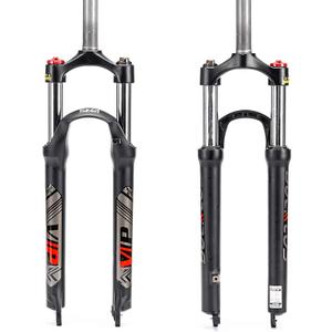 BUCKLOS 26/27.5/29 MTB Suspension Fork Travel 100mm, 28.6mm Straight Tube QR 9mm Crown Lockout Aluminum Alloy XC Mountain Bike Front Forks