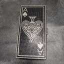 Trnayi Women Poker Card Evening Clutch Rhinestone Purse Casino Vegas Novelty Purse Queen Hearts Bags Playing Cards Gift(Black,Ace of Hearts)