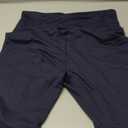 TNNZEET Biker Shorts Women - 8" High Waisted Tummy Control Workout Gym Spandex Booty Yoga Volleyball Shorts (A-navy Blue) L