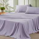 Bedsure Queen Sheet Set - 4 Pieces Soft Queen Size Sheets - Breathable & Cooling - Hotel Luxury - Easy Care Polyester Microfiber Bedding for Women, Men, Lavender