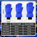 Geyoga 2 Pairs Kids Ski Gloves Waterproof Winter Mittens Warm Gloves Snow Mittens for Children