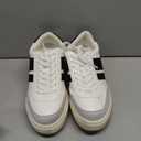 Madden Girl Women's Navida Sneakers (6.5, White/Black)