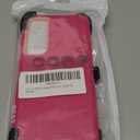 CONWOE for Samsung S25 Edge Case with HD Tempered Glass Screen Protector, for Galaxy S25 Edge Heavy Duty Phone Case (with Belt Clip-Pink/Pink)