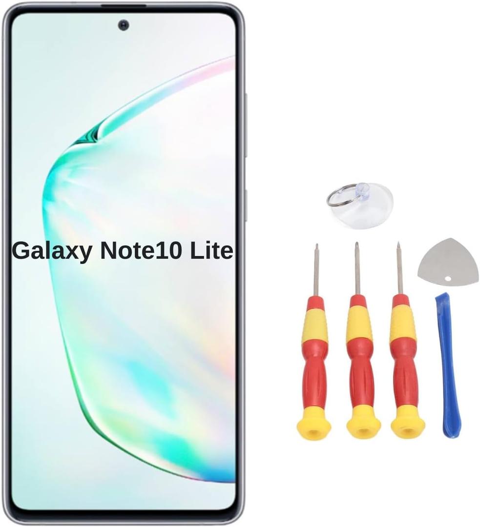 OLED for Galaxy Note 10 Lite, LED LCD Display Touch Digitizer Screen Replacement Full Assembly Repair Kits with Tools, Tested Before Shipping, Reliable Quality, Generickh8rn7uyw4