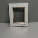 Mat Board Center, Double Mat - Acid Free, 8-ply Thickness, White Core - for Pictures, Photos, Framing (Off White Over Gold, 8x10 for 5x7, Pack of 5)