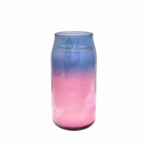 Pink Prayer Candles, 1 Pack - 6" Tall Pillar Candles for Religious, Memorial, Party Decor, Vigil and Emergency Use - Vegetable Oil Wax in Plastic Jar Container
