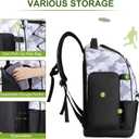 Himal Outdoors Disc Golf Bag with 30+ Disc Capacity, Durable Disc Golf Backpack for Men Multiple Storage Pockets (Camouflage)