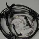 JFOYH 4-Piston MTB Hydraulic Brake Set with 160mm Floating Disc Rotors, Front and Rear Hydraulic Disc Brake Kit For MTB(Pre-bled, Included Original Pads)