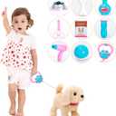 Walking Dog Toy - Toddler Dog Toys for Girls Aged 2+, Singing, Barking, Talking Golden Retriever Plush Puppy with Leash, Interactive Dog Toy Playset Gift for Kids, Boys and Girls