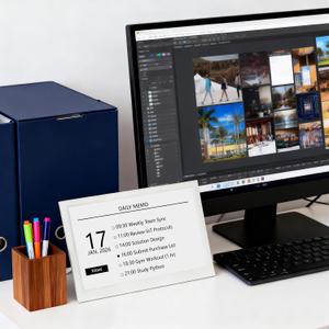 Tablet Sinai 7.5" Smart E-Paper Display: ESP32-C3 WiFi/BT Terminal with SAAS Cloud, Productivity Dashboard & Open-Source DIY Support. Non-Glare E-Ink Signage for Home/Office.