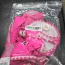 Girls Swimsuit V-Neck Shell Stitched Solid Color High Waisted 3 Piece Bathing Suit Bikini with Cover Up 9-16T (11-12 Years, Pink)