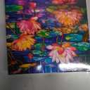 Bgraamiens Stained Glass Waterlily Jigsaw Puzzle - 1000-Piece Floral Art for Adults, Color Challenge with Botanical Mosaic Design, Home Decor & Gift Idea