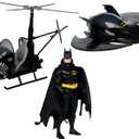 McFarlane Toys - DC Super Powers Batman with Batwing and Whirlybat, 3pk, Gold Label