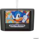 2 x Hallmark Sonic The Hedgehog Game Cartridge Christmas Ornament
