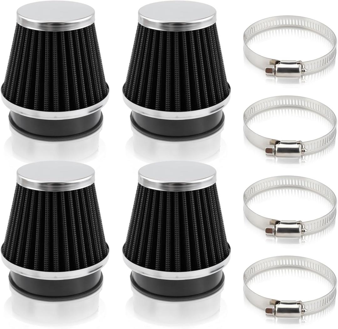 4PCS 54mm Air Intake filter Pod Cleaner Fit for Honda for Suzuki for Kawasaki Motorcycle Nighthawk CB750 for Yamaha