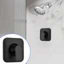 Shower Handle Replacement for Moen T2471BL Genta LX Posi-Temp Valve Trim Kit, Fits 2510 2520 2570 2590 Valves, Matte Black Shower Trim Kit Shower Lever Handle (Valve Not Included)