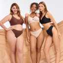 LUCKMEEY Bras for Women No Underwire Wireless Bras - Seamless Push Up Full Coverage Bralettes Comfortable Everyday Bra (Beige) Medium