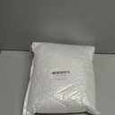 2 Inches White Bun Feet for Furniture Solid Wood Round Replacement Legs Set of 4 for Chair Ottoman Predrilled M8 Bolt