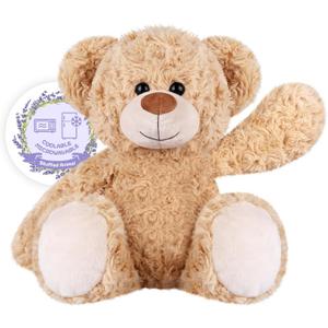 SuzziPals Teddy Bear Stuffed Animals, Microwavable Stuffed Animal Heating Pads for Heat Therapy, Stress Relief Toy for Anxiety, Cuddle, Companion, Bear Plush Gifts for Girls Boys Adults