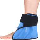 Heel Ice Pack Wrap for Plantar Fasciitis Relief, Ankle Ice Pack Wrap for Swelling, Reusable Gel Cold Pack for Foot Pain Relief, Achilles Tendonitis, Ankle Sprain, Heel Pain, Foot Surgery (Blue)